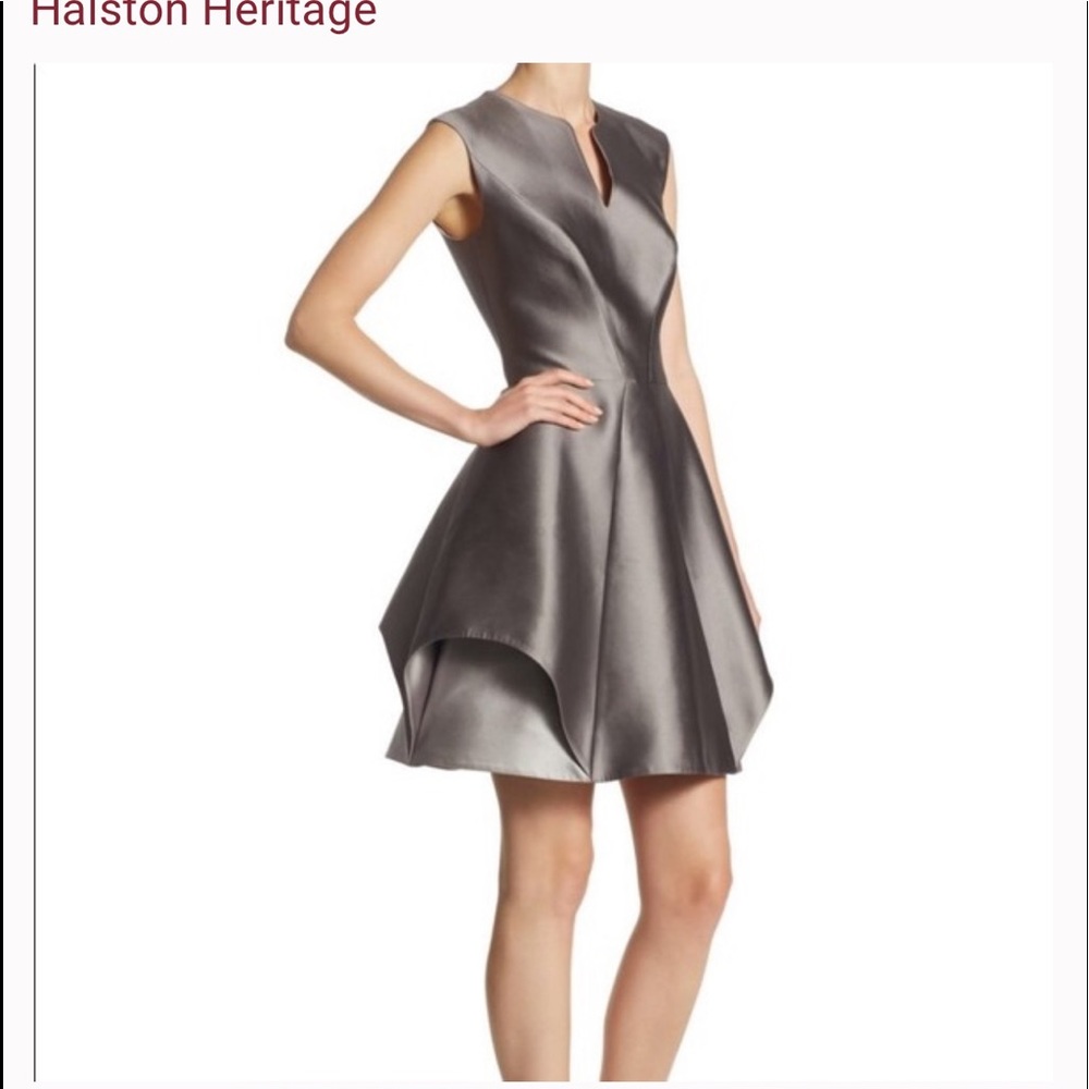 Halston Heritage Silver Dress - WORN ONCE
